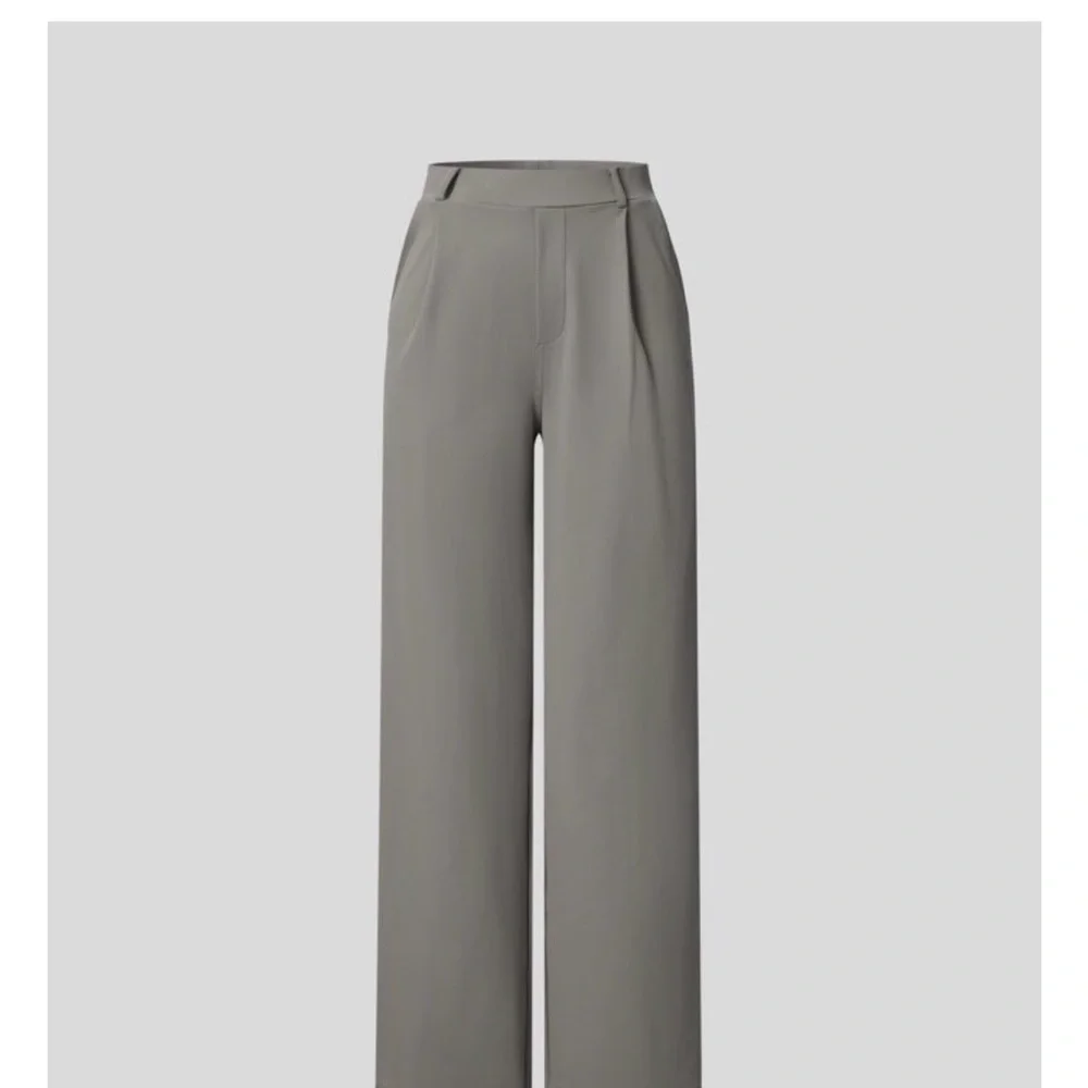 HALARA Gray Women's Wide-Leg Trousers - Picture 1 of 4